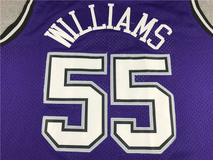Men's Sacramento Kings Jason Williams Purple Hardwood Classics Swingman Jerseys