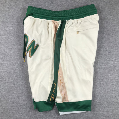 Men's Boston Celtics White 2023/24 Pocket Shorts1 City Edition