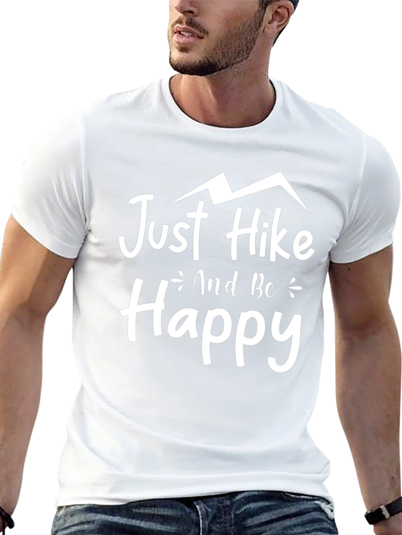 Just Hike and Be Happy Graphic Tee