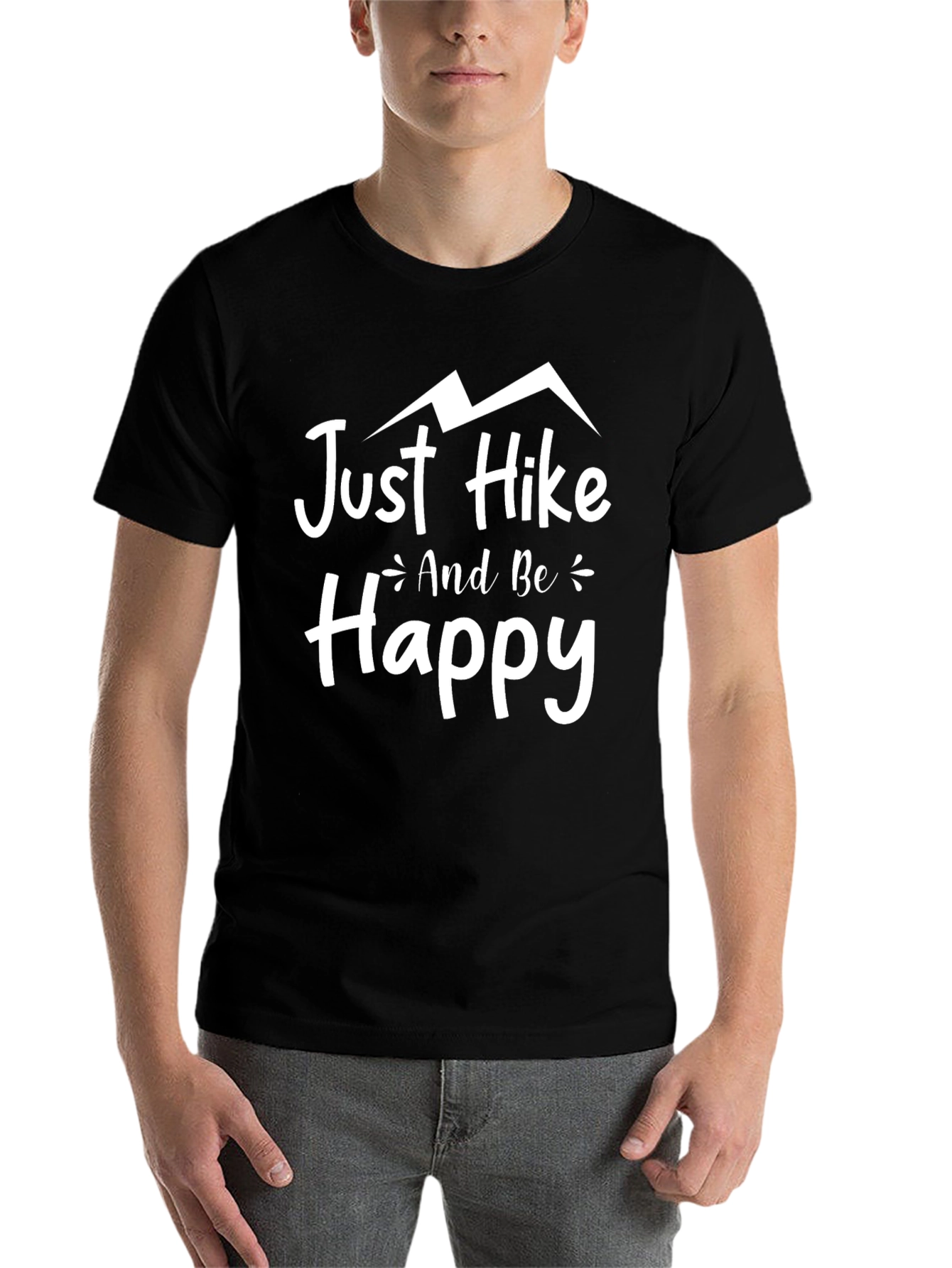 Just Hike and Be Happy Graphic Tee