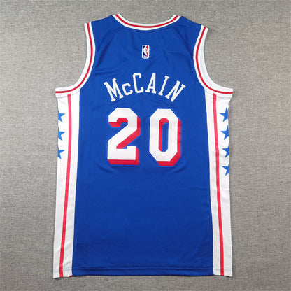 Men's Philadelphia 76ers Jared McCain #20 Royal Swingman Jerseys - Icon Edition