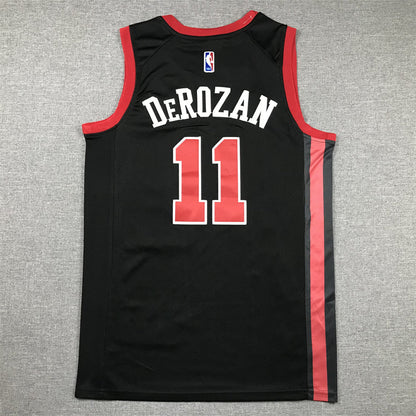 Men's Chicago Bulls DeMar DeRozan #11 Black 2023/24 Swingman Jerseys - City Edition