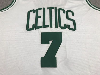 Men's Boston Celtics Jaylen Brown #7 White 2022/23 Swingman Jerseys - Association Edition