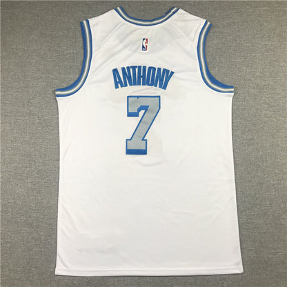 Men's Los Angeles Lakers Carmelo Anthony White Swingman Jerseys - City Edition