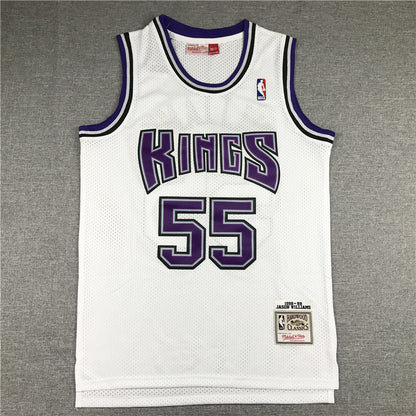 Men's Sacramento Kings Jason Williams White Hardwood Classics Swingman Jerseys