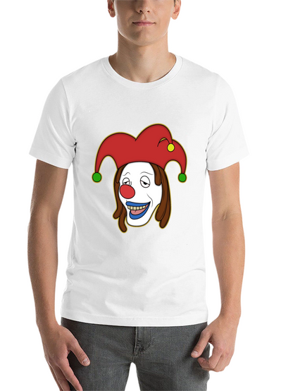 Clown Cartoon Graphic T-Shirt - Black