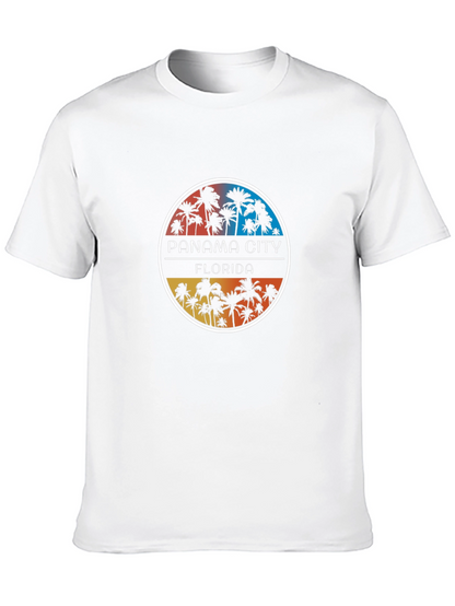 Panama City Florida Palm Tree Graphic Tee