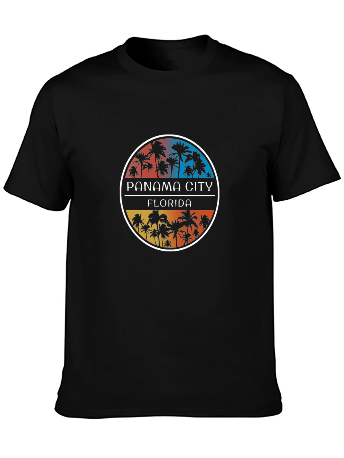 Panama City Florida Palm Tree Graphic Tee
