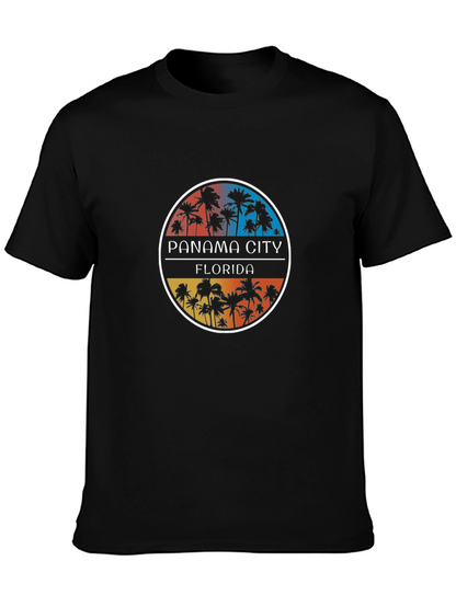 Panama City Florida Palm Tree Graphic Tee