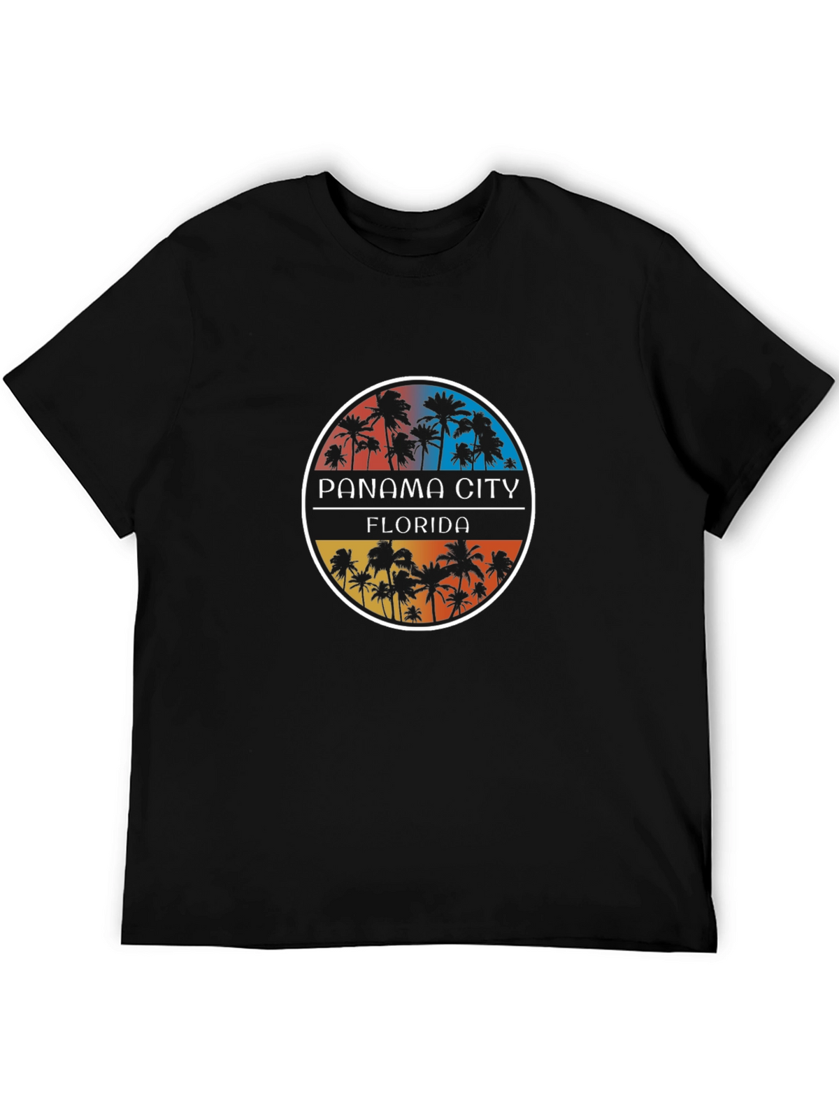 Panama City Florida Palm Tree Graphic Tee