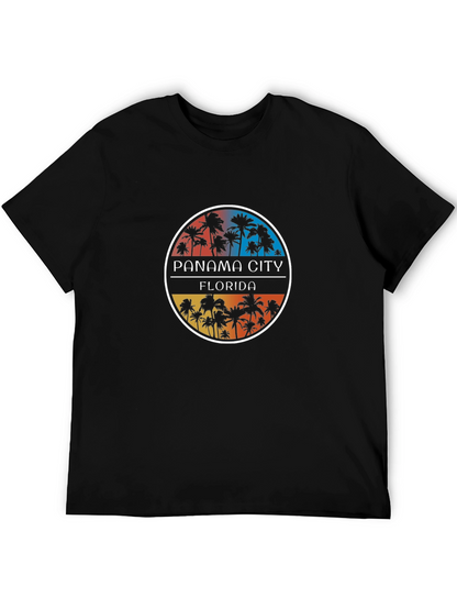 Panama City Florida Palm Tree Graphic Tee