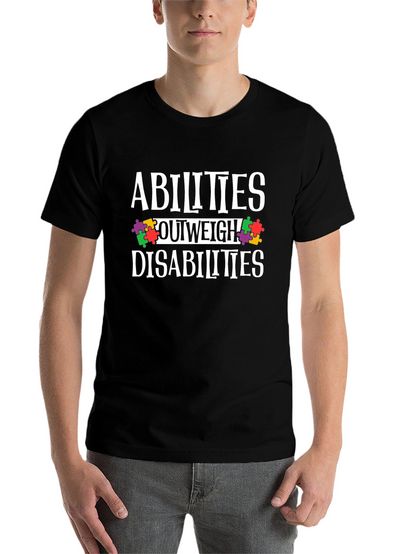 Abilities Outweigh Disabilities Awareness T-Shirt