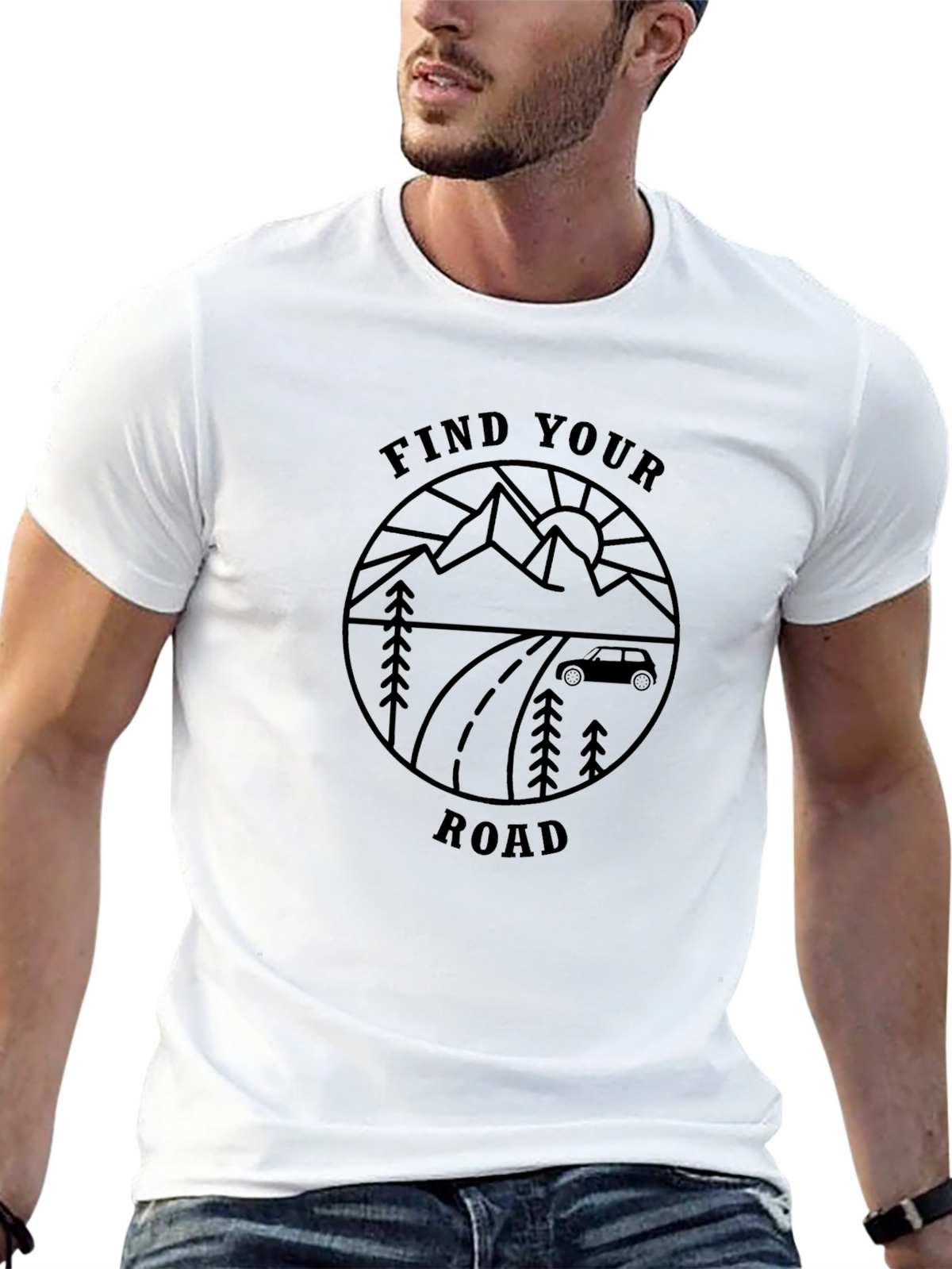 Find Your Road Graphic Tee - Adventure Awaits!