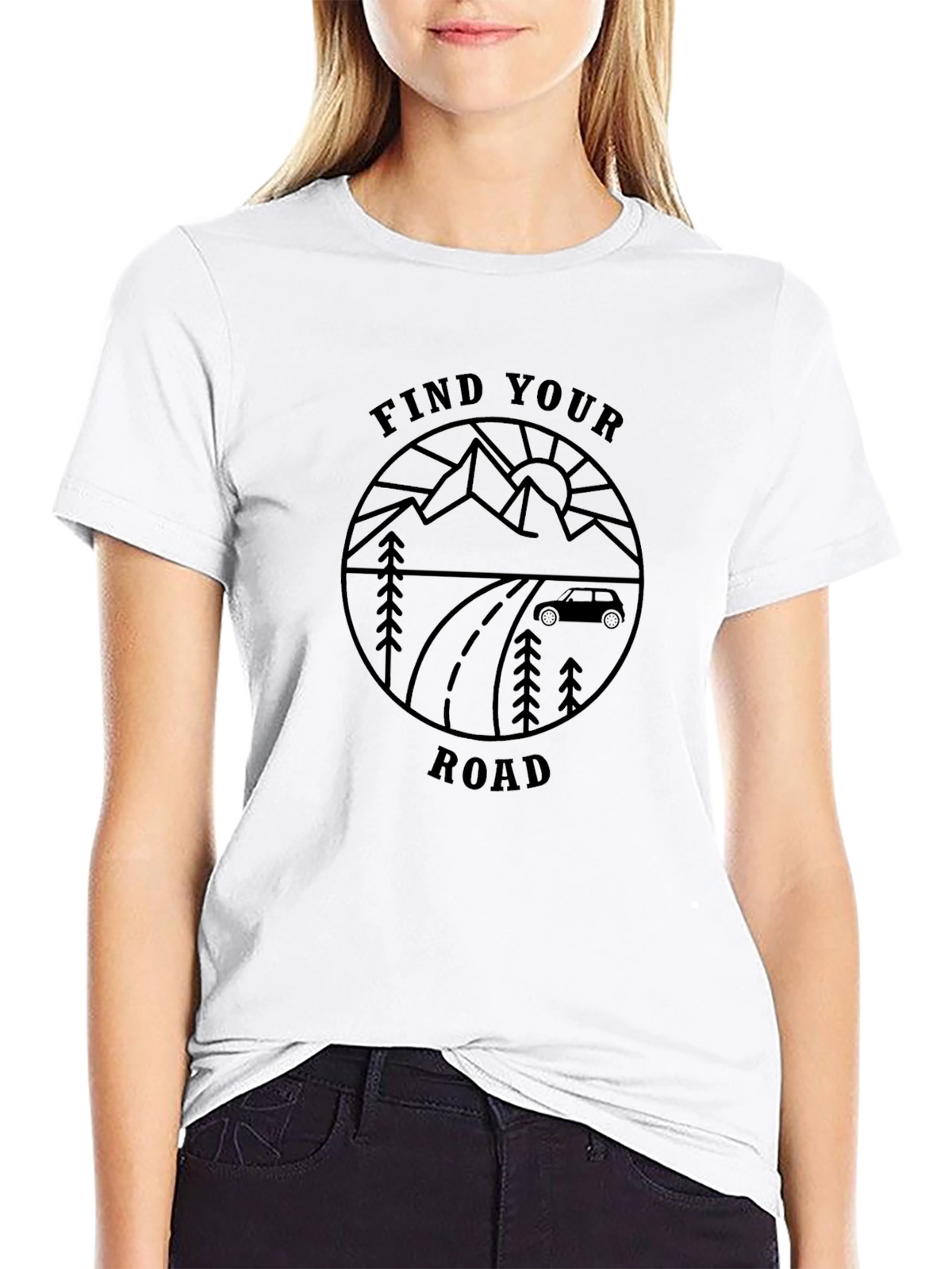 Find Your Road Graphic Tee - Adventure Awaits!