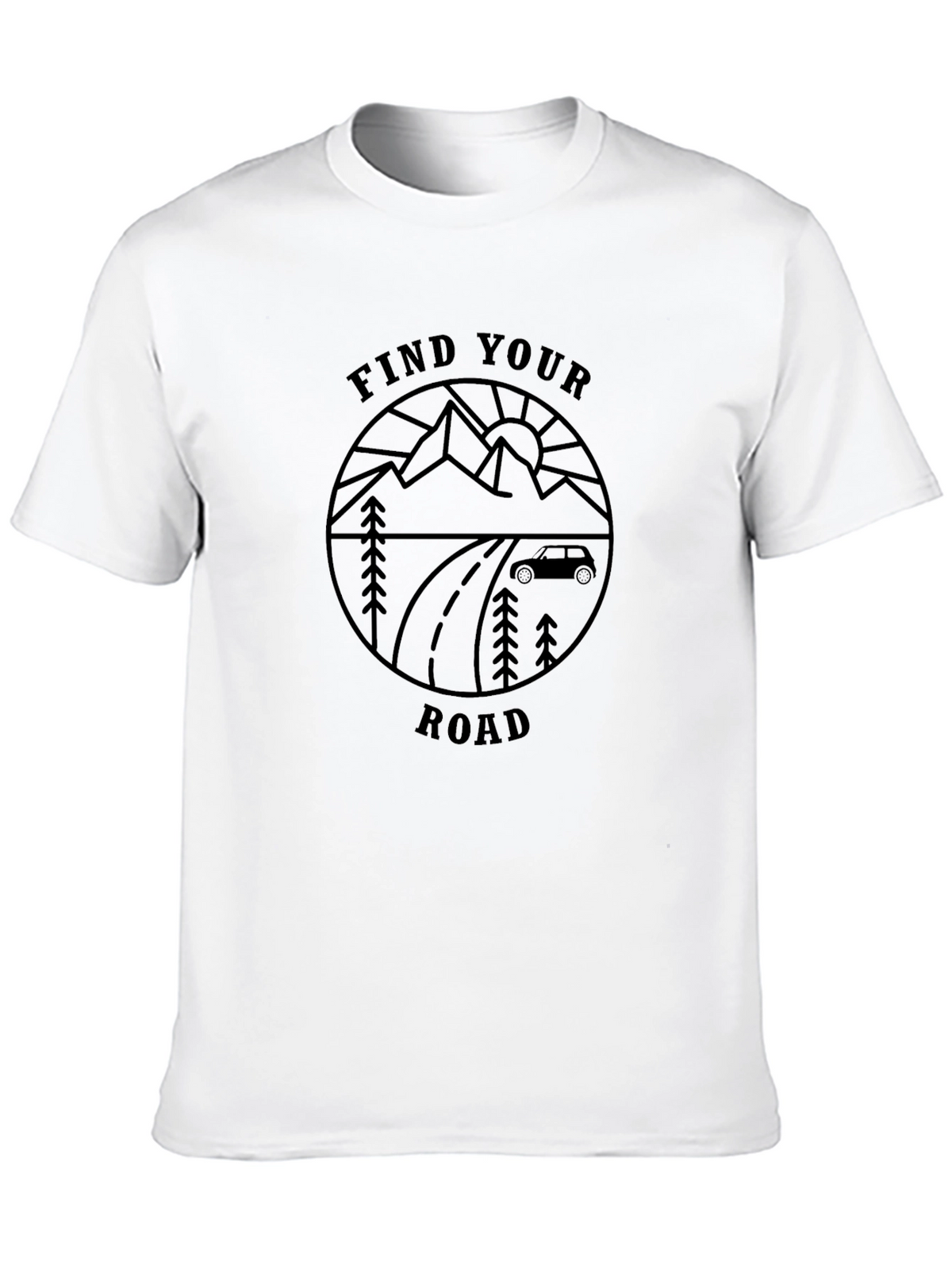 Find Your Road Graphic Tee - Adventure Awaits!