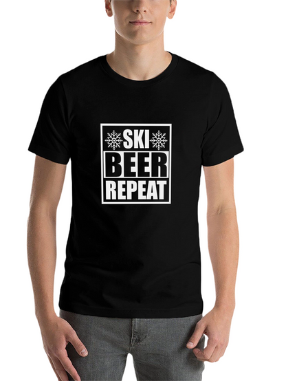 Ski Beer Repeat Graphic T-Shirt