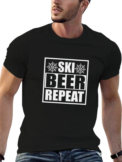 Ski Beer Repeat Graphic T-Shirt