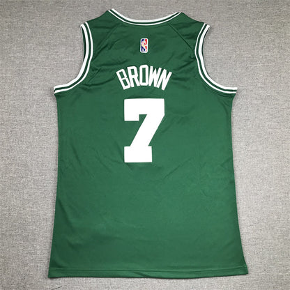 Men's Boston Celtics Jaylen Brown #7 Green 2022/23 Swingman Jerseys - Icon Edition