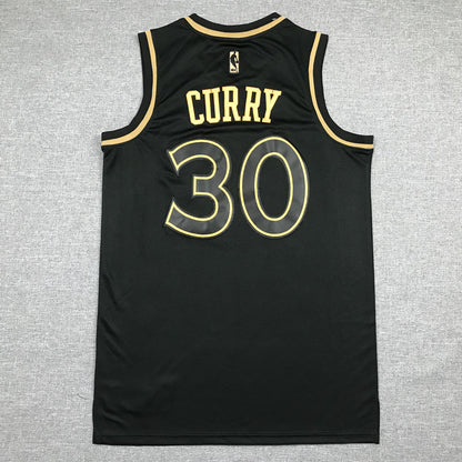 Men's Golden State Warriors Stephen Curry #30 Black Classic Swingman Jerseys