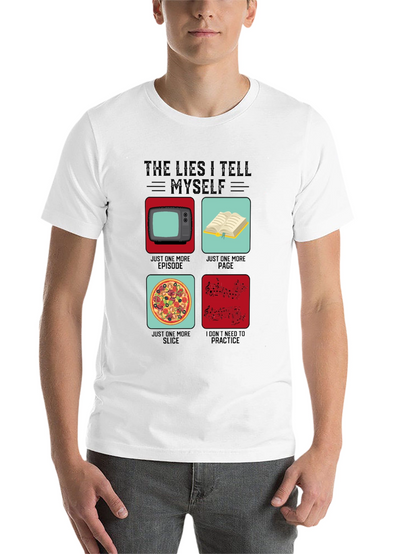 Funny The Lies I Tell Myself Graphic T-Shirt