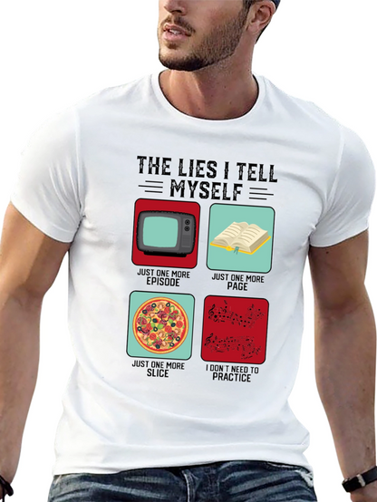 Funny The Lies I Tell Myself Graphic T-Shirt