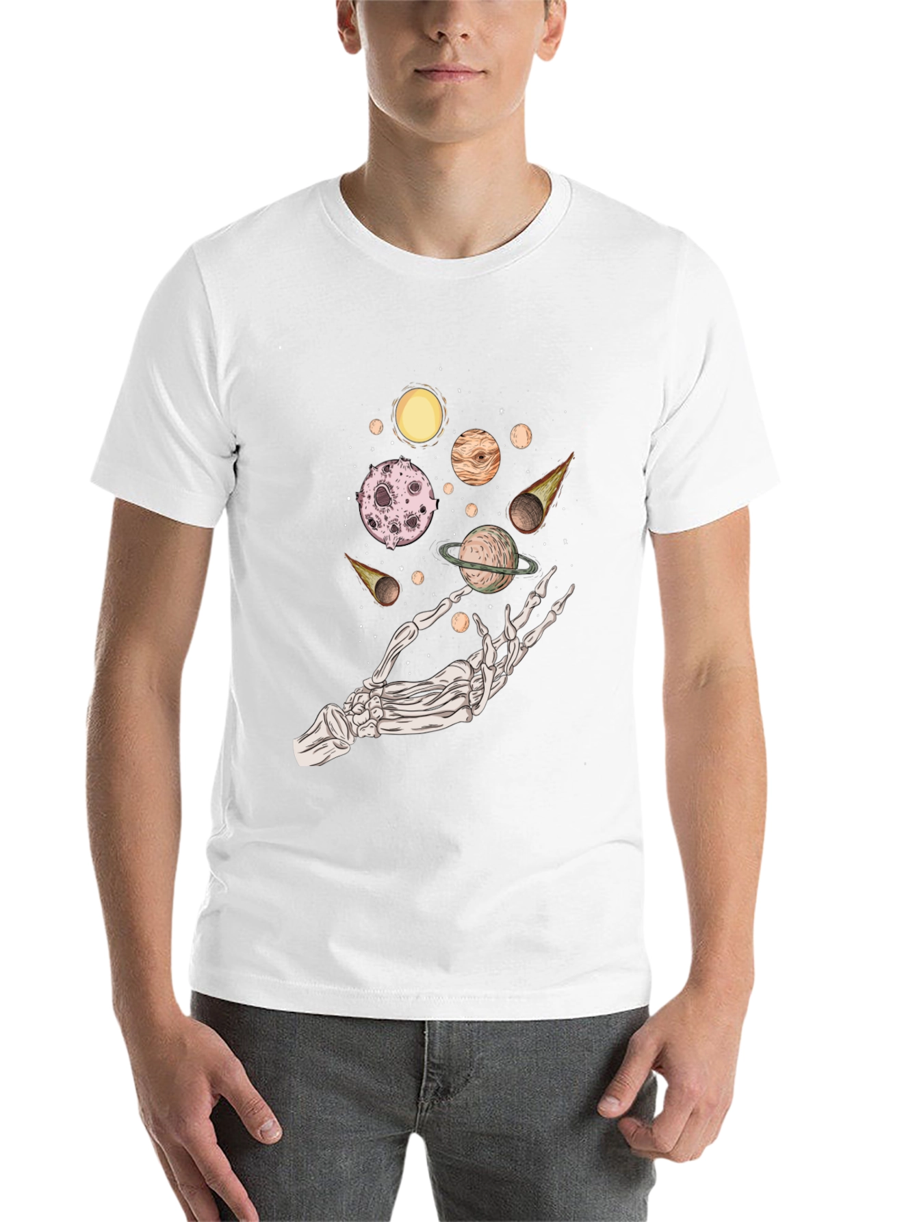 Cosmic Skeleton Hand T-Shirt