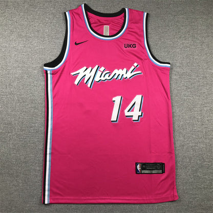 Men's Miami Heat Tyler Herro #14 Pink 2020/21 Swingman Jerseys
