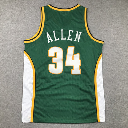Men's Seattle SuperSonics Ray Allen #34 Green 2006-2007 Swingman Jersey