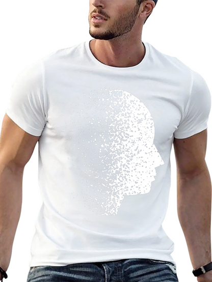 Mind Dissolve Graphic Tee - Black Casual T-Shirt