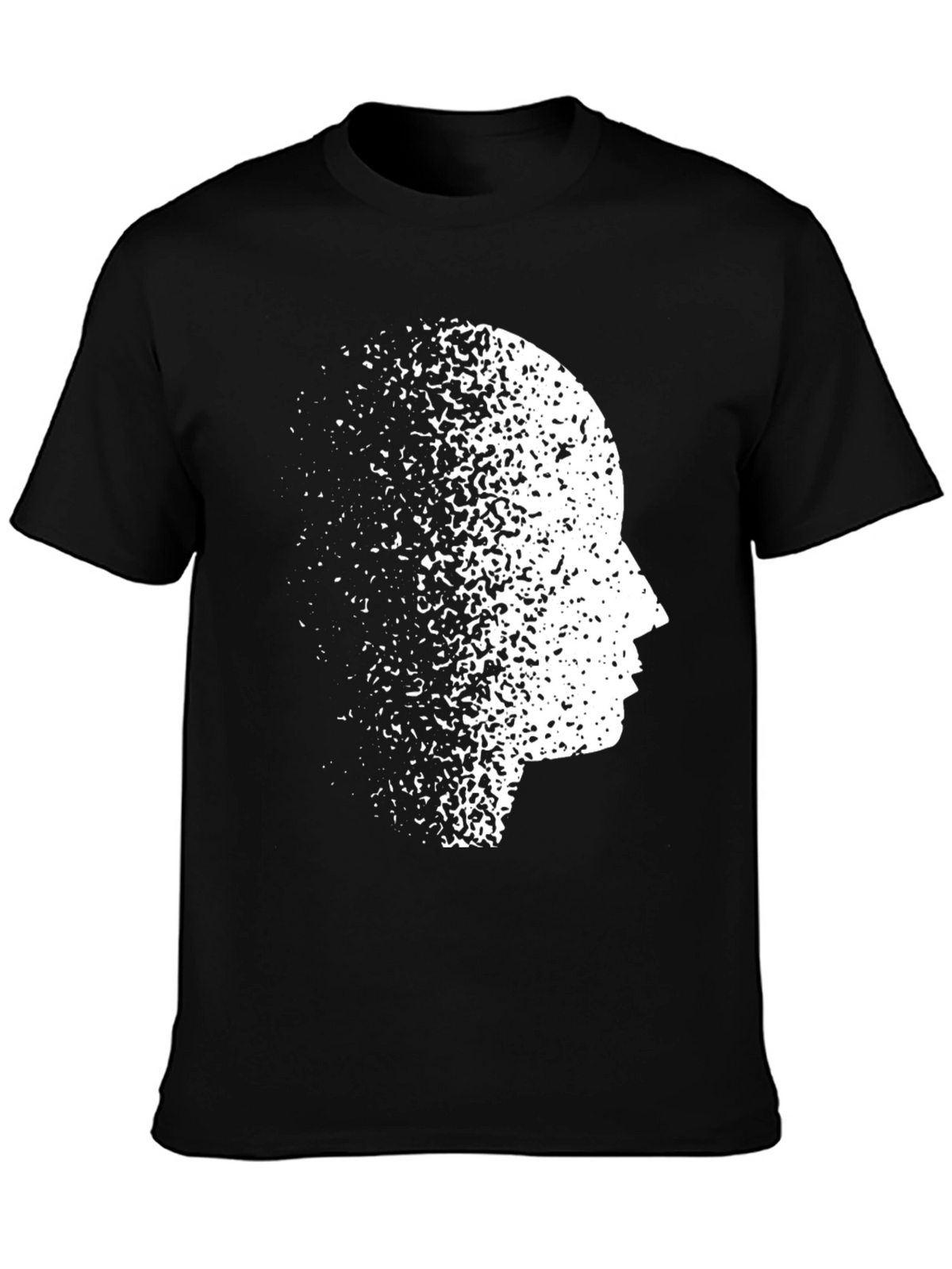 Mind Dissolve Graphic Tee - Black Casual T-Shirt