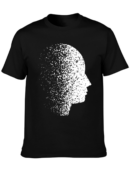 Mind Dissolve Graphic Tee - Black Casual T-Shirt