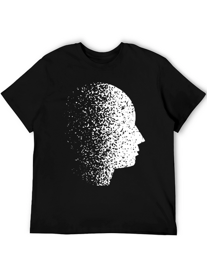 Mind Dissolve Graphic Tee - Black Casual T-Shirt