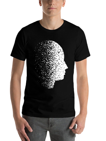 Mind Dissolve Graphic Tee - Black Casual T-Shirt