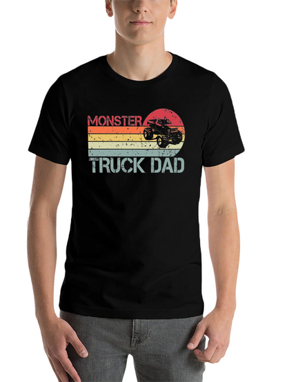 Monster Truck Dad T-Shirt - Black Tee