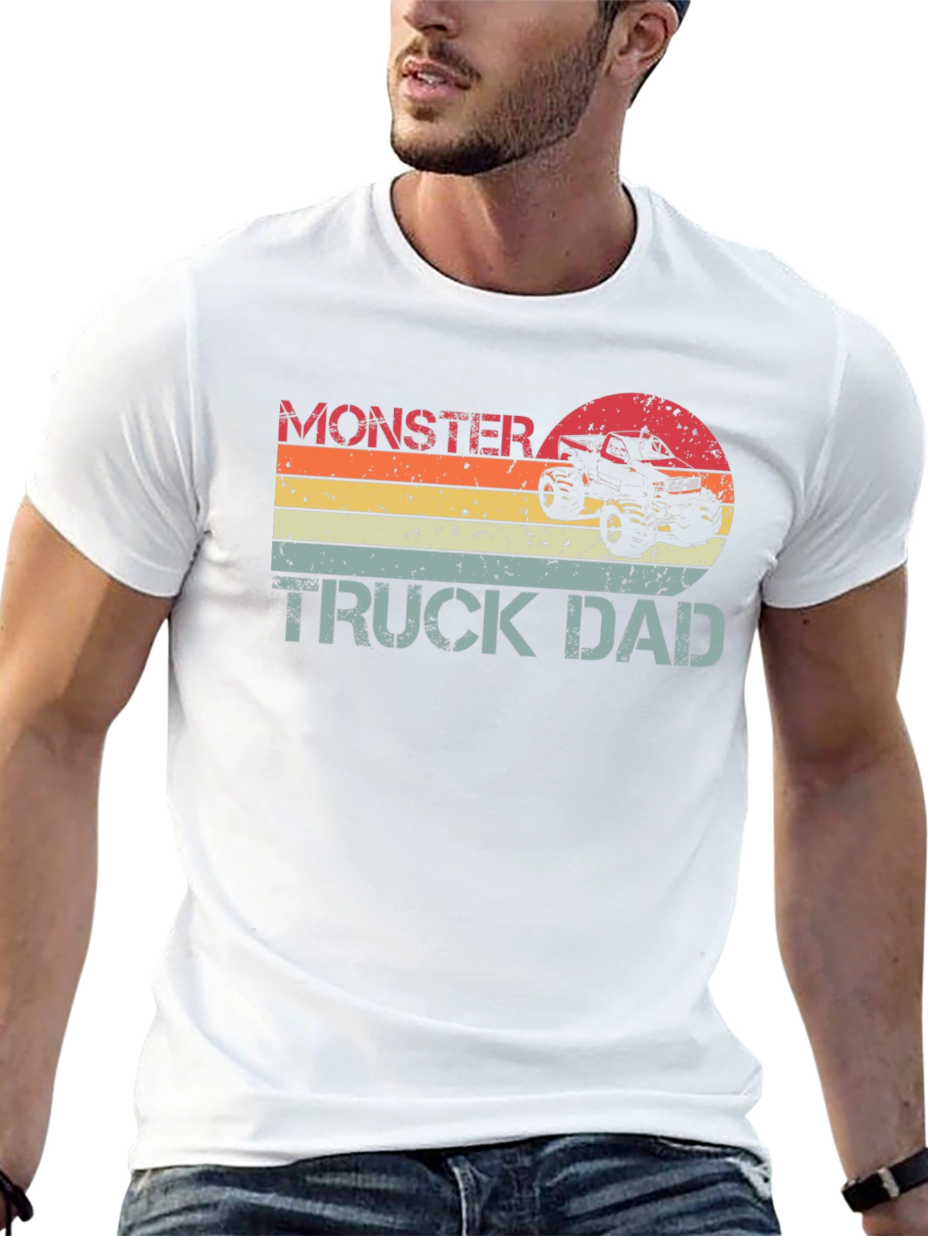Monster Truck Dad T-Shirt - Black Tee