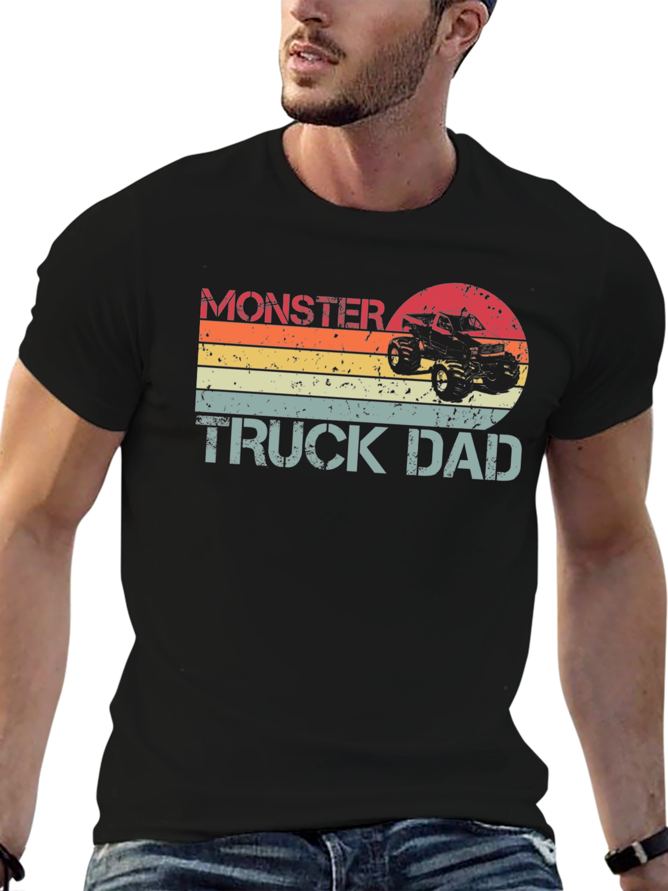 Monster Truck Dad T-Shirt - Black Tee