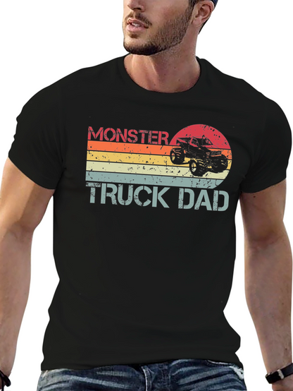 Monster Truck Dad T-Shirt - Black Tee