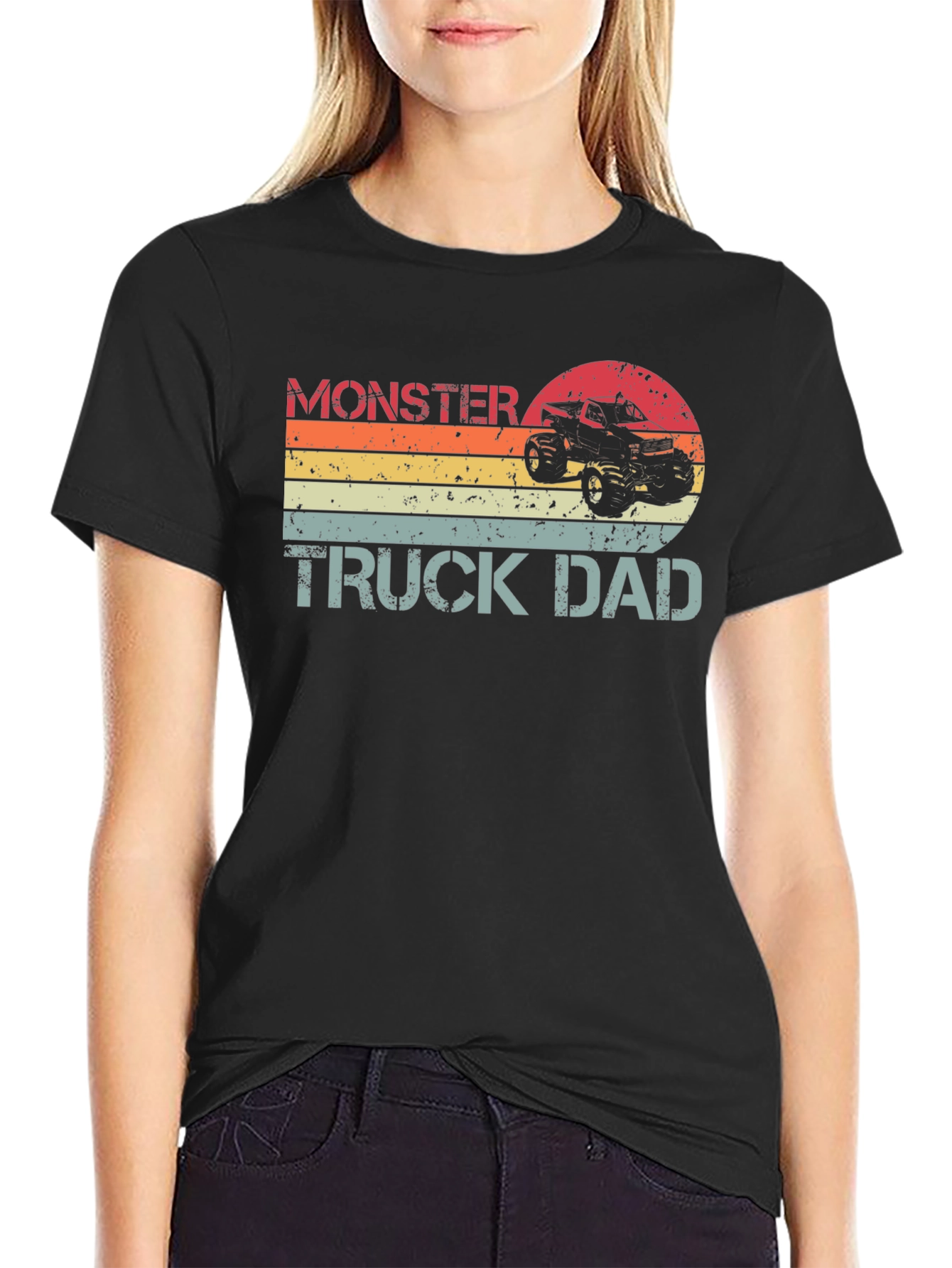 Monster Truck Dad T-Shirt - Black Tee