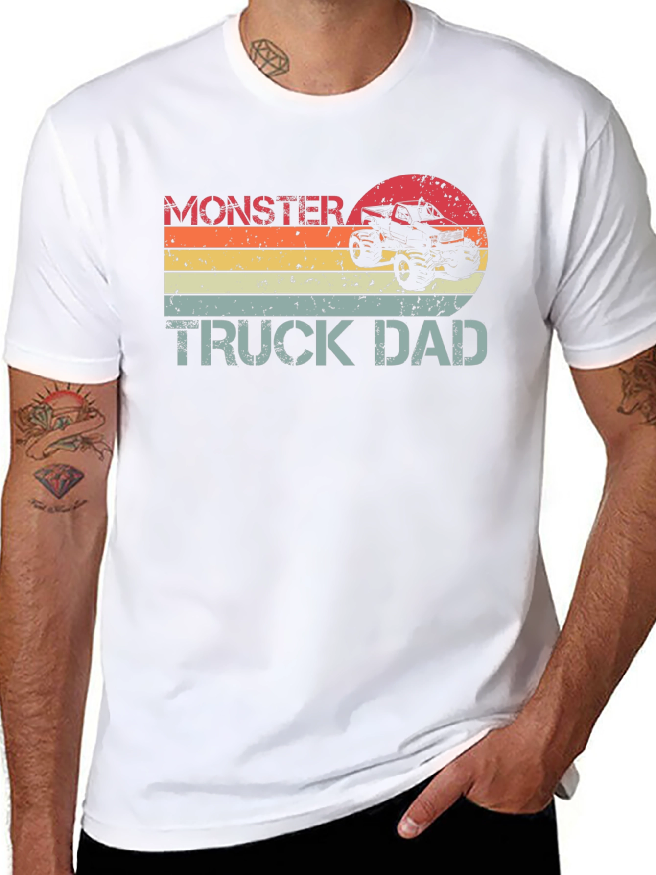 Monster Truck Dad T-Shirt - Black Tee