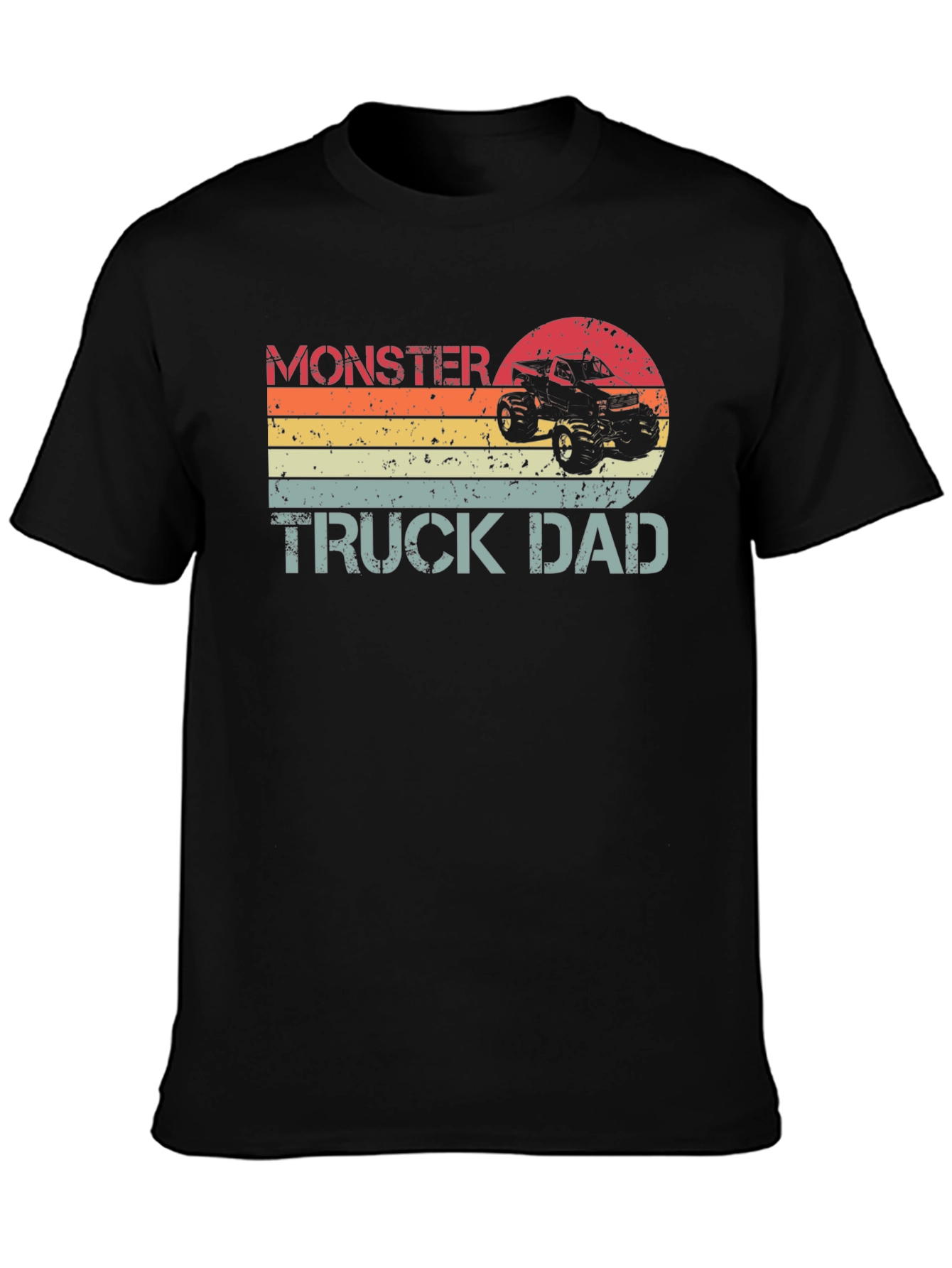 Monster Truck Dad T-Shirt - Black Tee