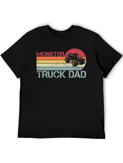 Monster Truck Dad T-Shirt - Black Tee