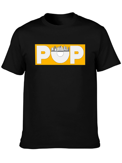 Stylish Black POP Graphic T-Shirt