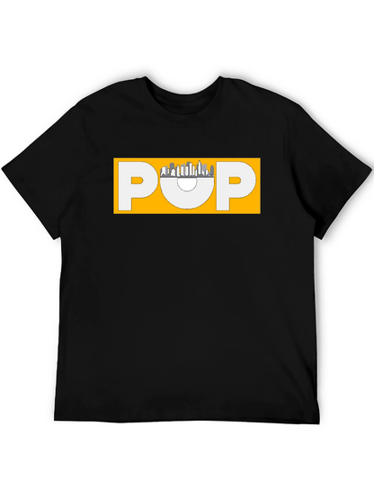 Stylish Black POP Graphic T-Shirt