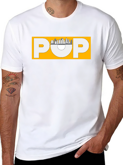 Stylish Black POP Graphic T-Shirt
