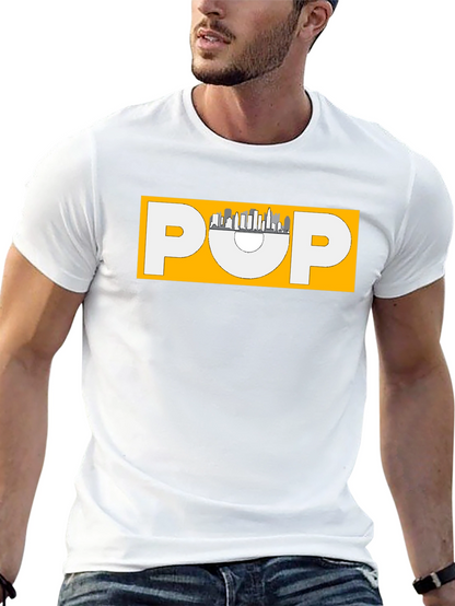 Stylish Black POP Graphic T-Shirt