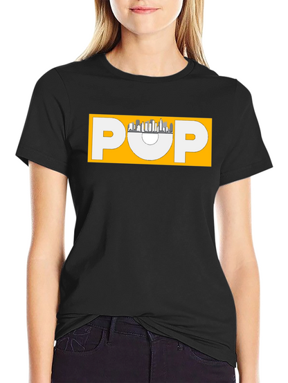 Stylish Black POP Graphic T-Shirt