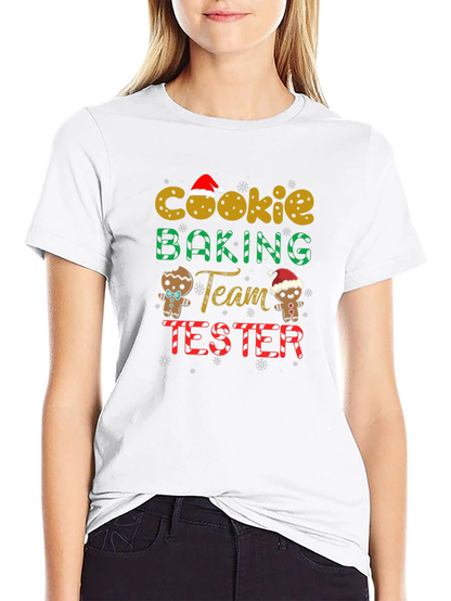 Cookie Baking Team Tester Christmas Holiday T-Shirt