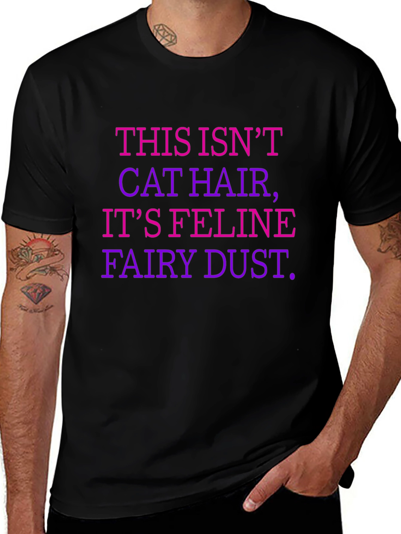 Feline Fairy Dust T-Shirt - Cat Lover Apparel