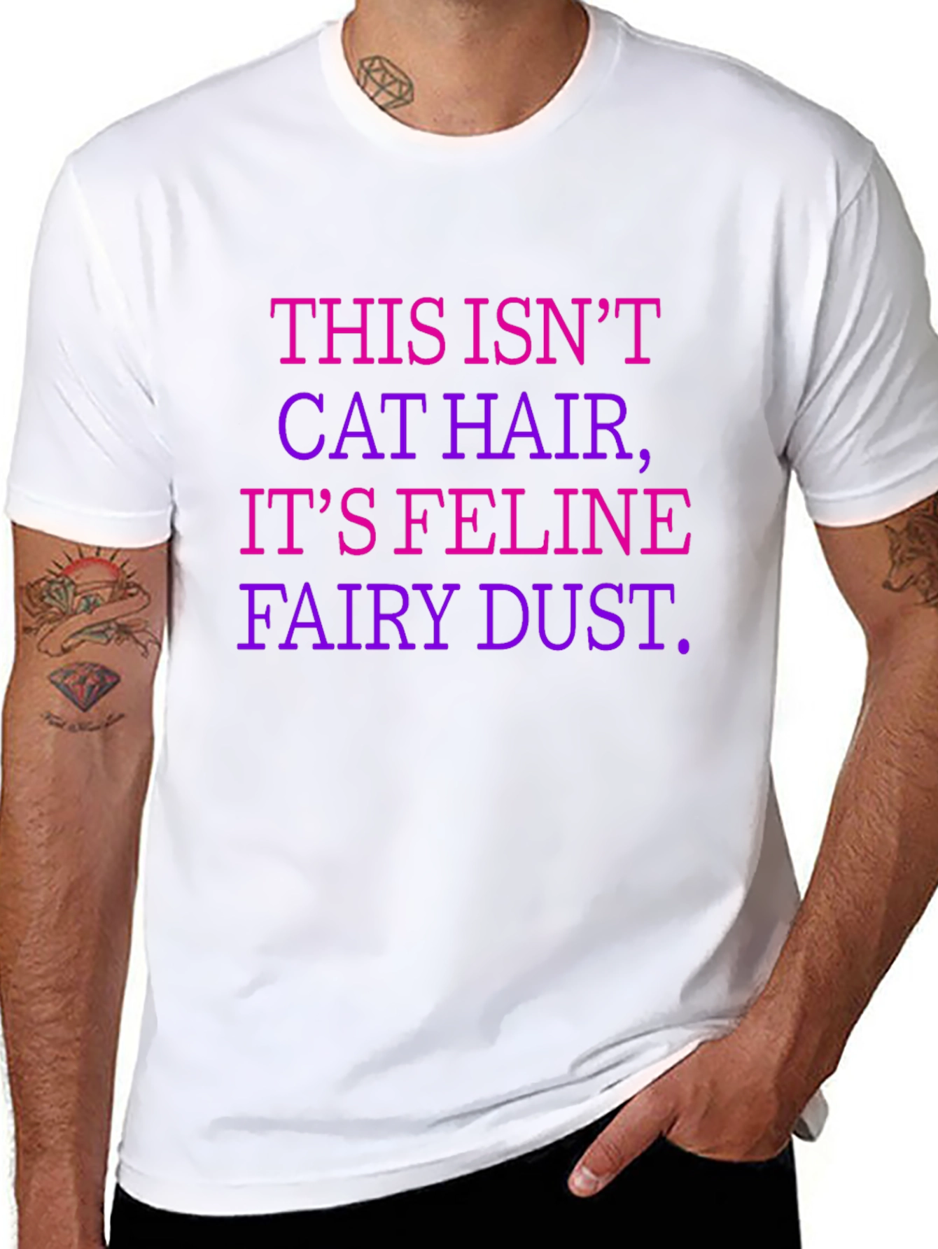 Feline Fairy Dust T-Shirt - Cat Lover Apparel