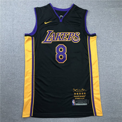 Men's Los Angeles Lakers Kobe Bryant Black #8 Swingman Player Jerseys